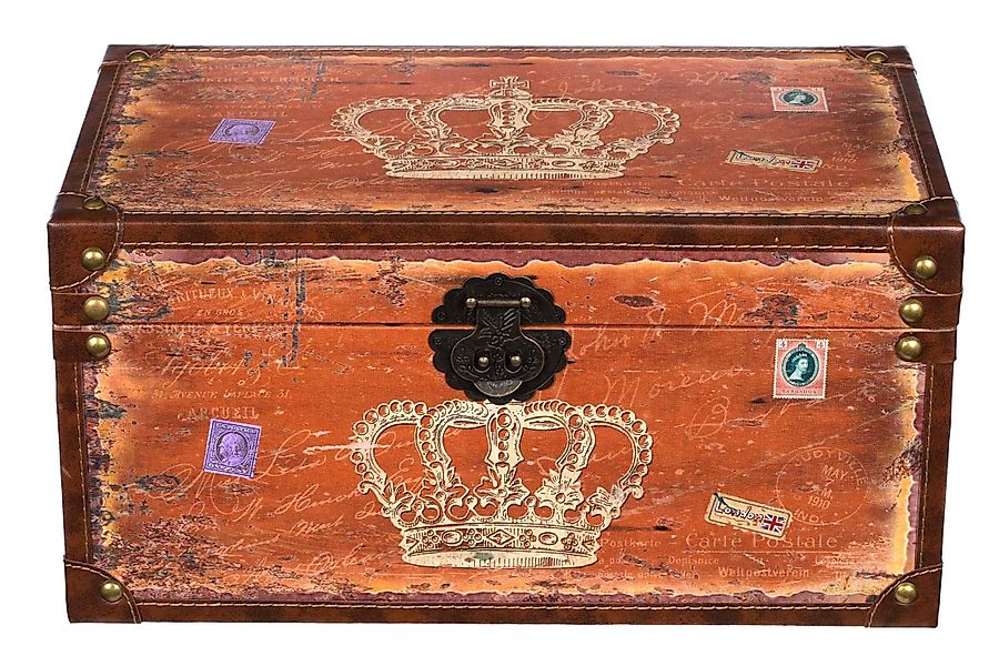 BIRENDY Dekoobjekt Truhe Kiste SJ14307 Krone günstig online kaufen