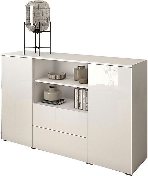 INOSIGN Sideboard PARIS (1 St), Moderne 140cm breite grifflose Kommode, vie günstig online kaufen