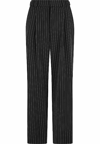 URBAN CLASSICS Stoffhose "Urban Classics Ladies Pinstripe Wide Leg Trousers günstig online kaufen