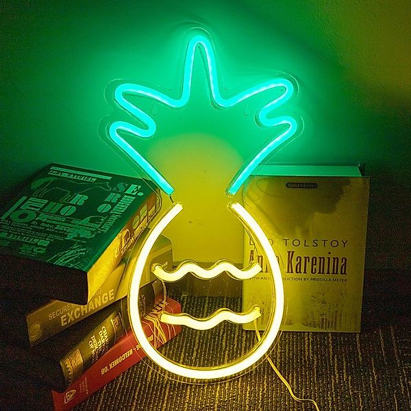 Rosnek LED Dekolicht Neon Lampe,Rose Ananas günstig online kaufen