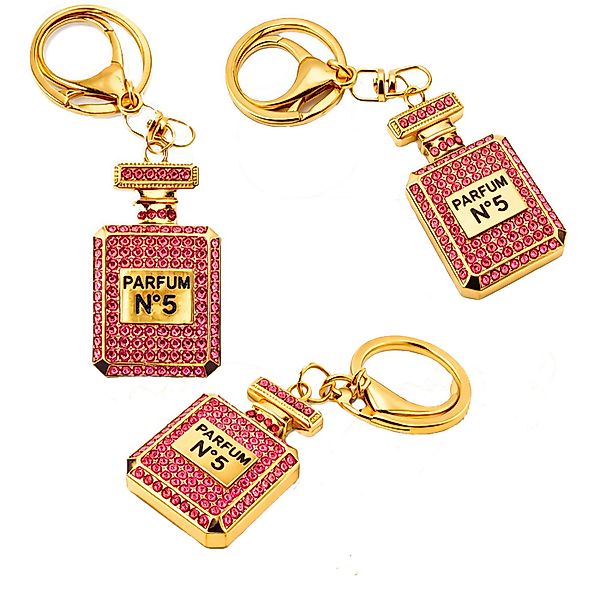 what the shop Schlüsselanhänger Taschenanhänger Parfum Look Gold mit Krista günstig online kaufen