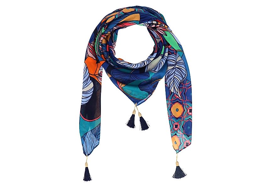 halsüberkopf Accessoires Modetuch Tuch Lovely Garden, mit Tasseln günstig online kaufen