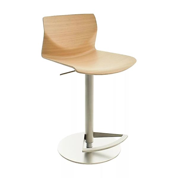 la palma - Kai S39 Barhocker Sitzfläche Eiche 54-79cm - eiche /Sitzfläche E günstig online kaufen