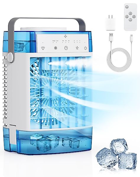 RWEUOQ Ventilatorkombigerät Tragbarer Luftkühler Klimaanlage Luftbefeuchter günstig online kaufen