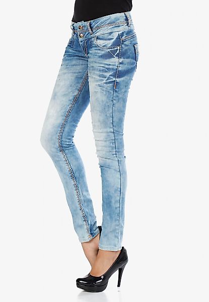 Cipo & Baxx Slim-fit-Jeans, in trendiger Waschung günstig online kaufen