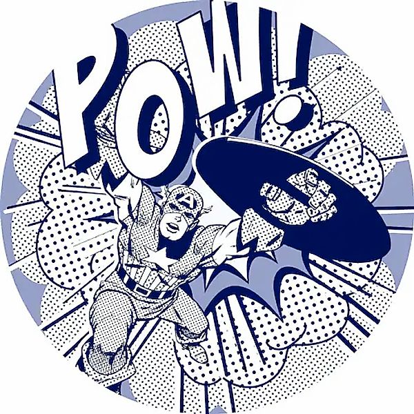 Komar Wandtattoo »selbstklebendes Vlies - Captian America Pow - Größe 125 x günstig online kaufen