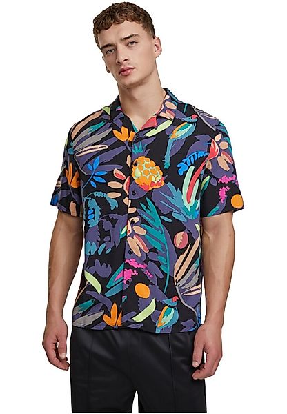 Urban Classics Herren Freizeithemd VISKOSE AOP RESORT - Regular Fit günstig online kaufen