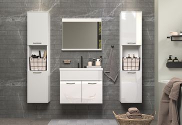 welltime Badezimmer-Set "Kuba" Komplett-Set, 4 Stk. tlg. Hängeschränke, Was günstig online kaufen