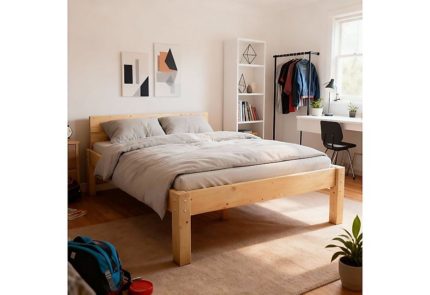 TUGA-Holztech Massivholzbett Pfostenbett Massivholzbett "Daybett" 100 x 190 günstig online kaufen