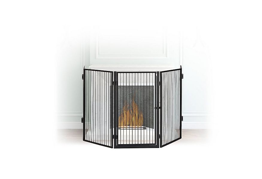 relaxdays Ofenschutzgitter Kaminschutzgitter Metall günstig online kaufen