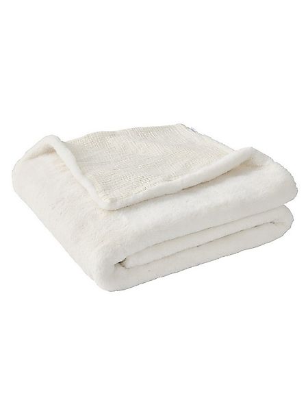 Babydecke Baby Decke aus Musselin und Webpelz, vertbaudet günstig online kaufen