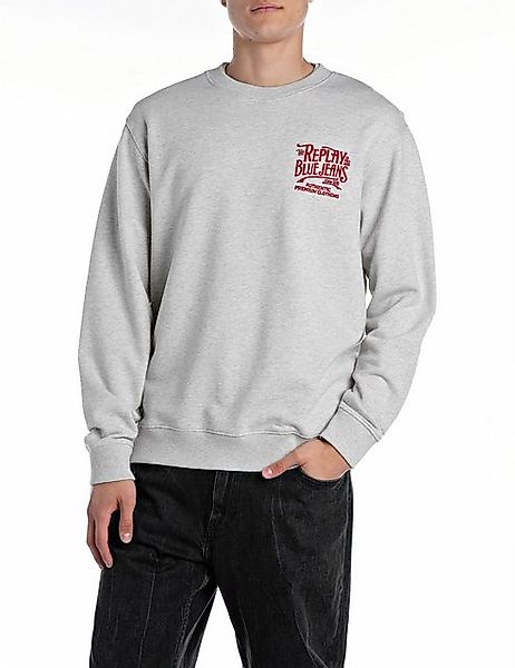 Replay Sweatshirt mit Stickerei auf der Brust günstig online kaufen