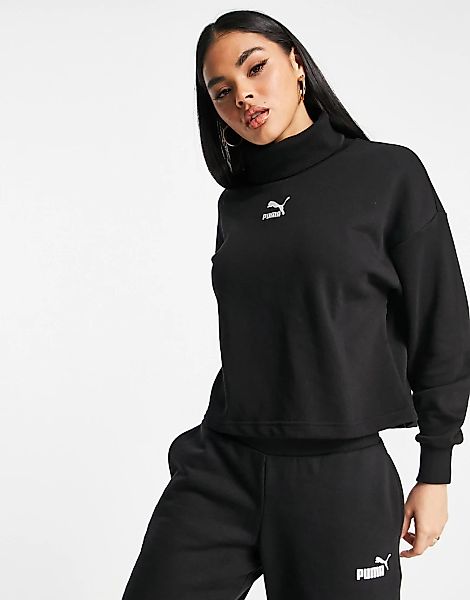 Puma – Classics – Sweatshirt in Schwarz günstig online kaufen