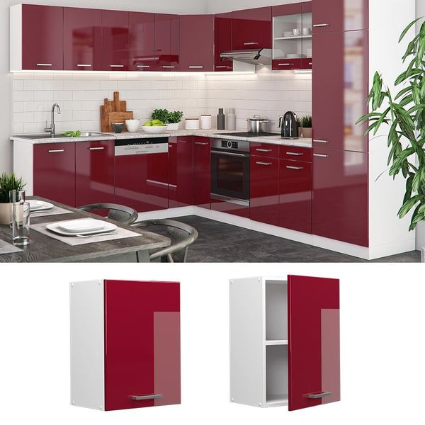 Vicco Hängeschrank R-Line, Rot Hochglanz/Weiß, 45 günstig online kaufen