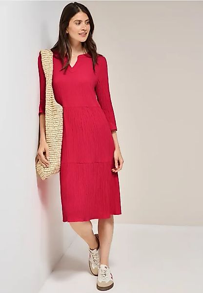 CECIL Seersucker-Kleid mit Volants günstig online kaufen