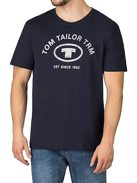 TOM TAILOR T-Shirt Herren Printshirt Regular Fit (Vorteilspack, 4-tlg) Kurz günstig online kaufen
