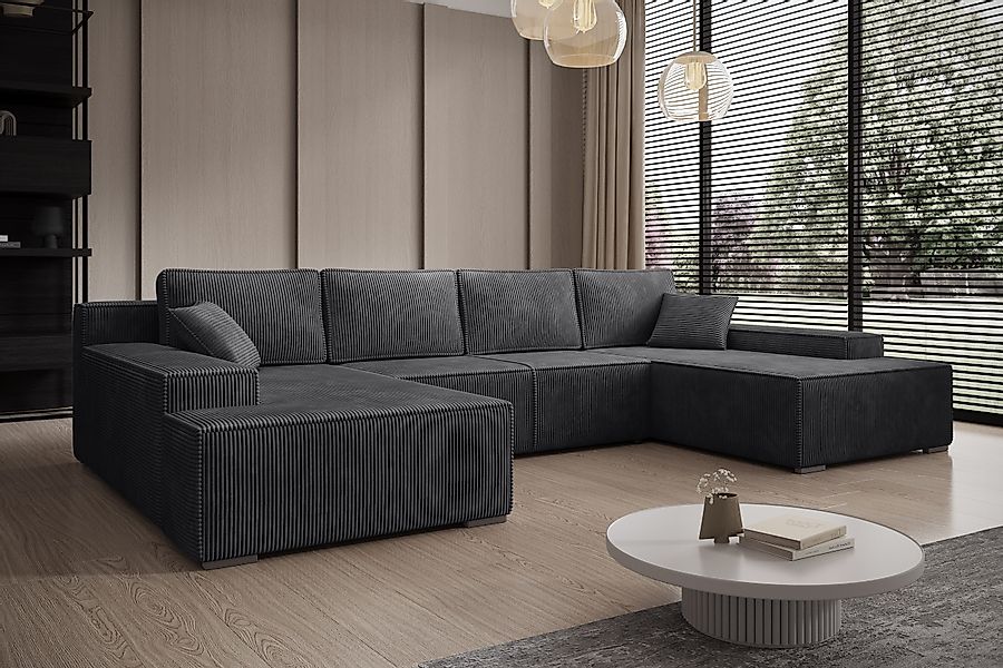 PROMETO Möbel Ecksofa Ecksofa Couch U-Form günstig online kaufen