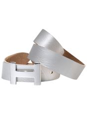 Silbergift Koppelgürtel mit dekorativer, grafischer Schließe günstig online kaufen