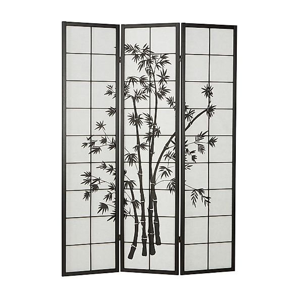 Homestyle4u Paravent Holz Raumteiler Bambus Shoji günstig online kaufen