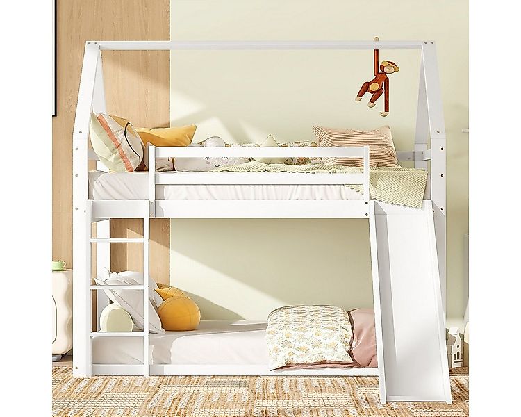 XDeer Hausbett Hausbett mit Rutsche und Leiter Kinderbett Einzelbett, Etage günstig online kaufen