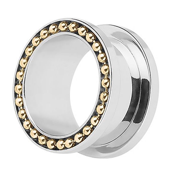 Taffstyle Plug Piercing Silber mit Stahl günstig online kaufen