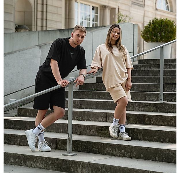 HOME WEAR T-Shirt aus Baumwolle & Schwerer Premium Stoff, Oversize Shirt günstig online kaufen