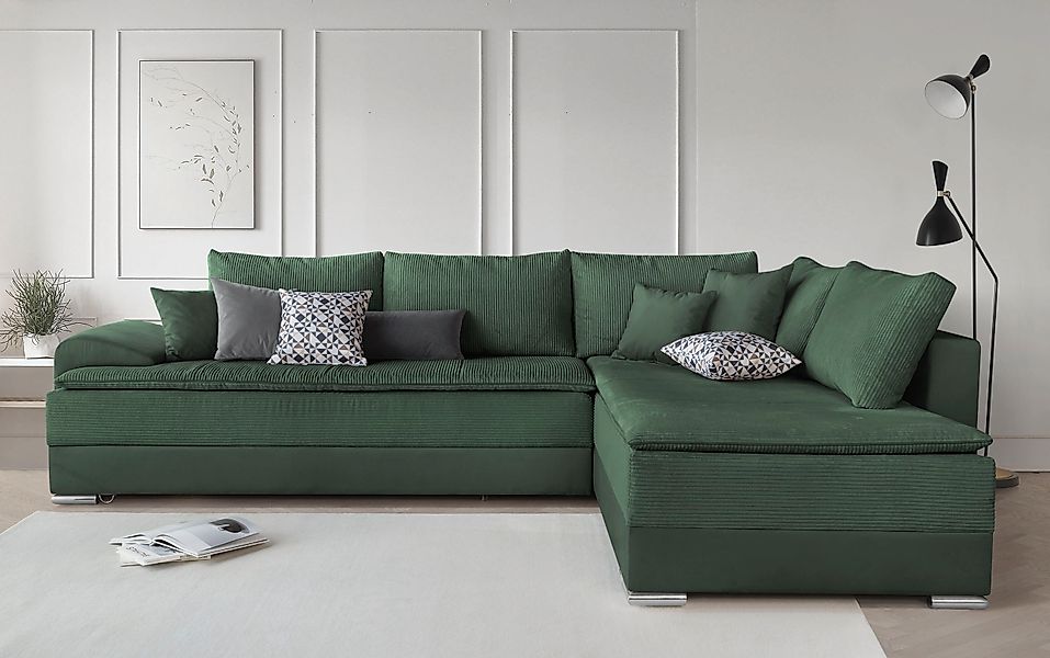 OTTO home Ecksofa »Night & Day L-Form, B: 324 cm« mit Bettfunktion, Bettkas günstig online kaufen
