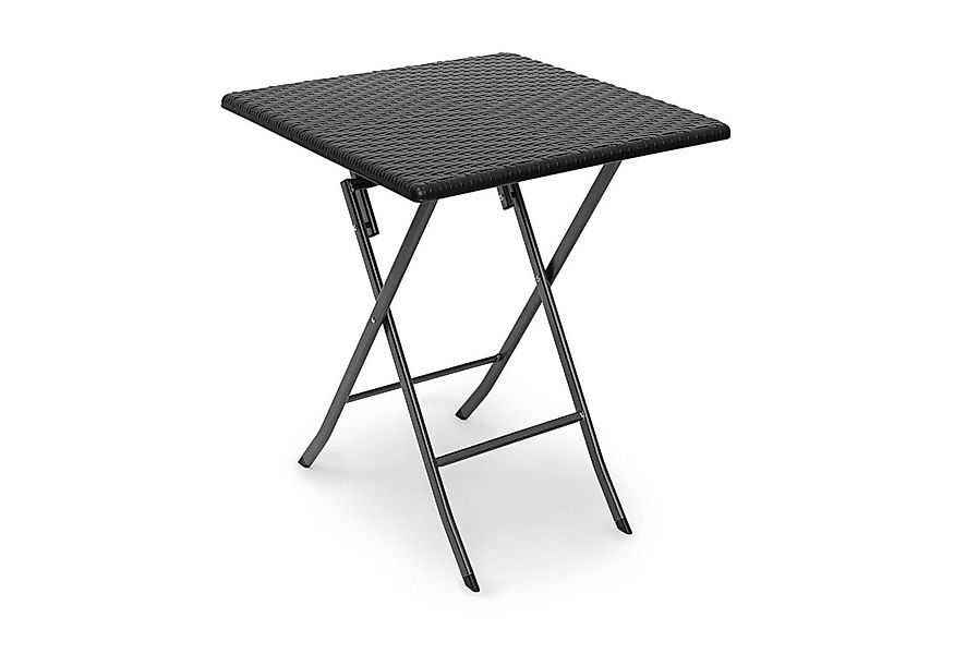 relaxdays Klapptisch Gartentisch klappbar BASTIAN, Schwarz günstig online kaufen