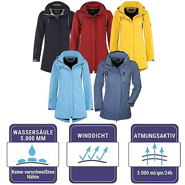 Blue Wave Softshellmantel Damen Softshelljacke Birgit günstig online kaufen