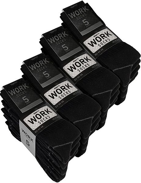BRUBAKER Arbeitssocken für Herren Work Socken - Ideal für Sicherheitsschuhe günstig online kaufen