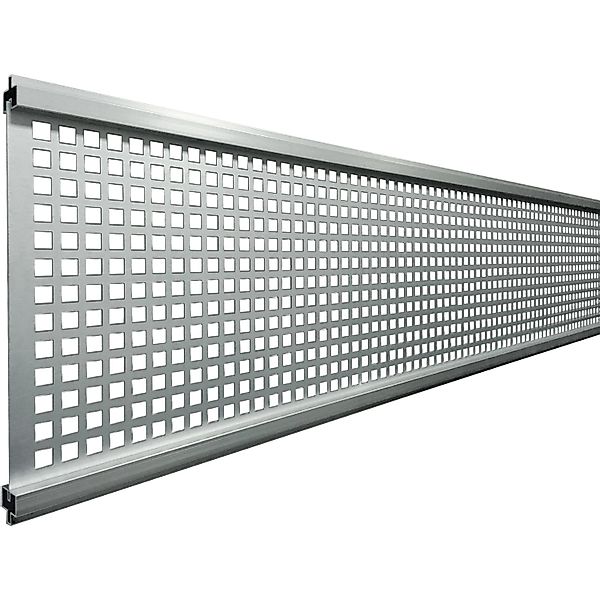 T & J Gitterfüllung Gotland-Serie Silber 1,5 x 206 x 1793 mm günstig online kaufen