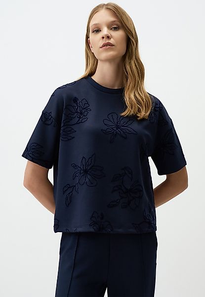 Jimmy Key Sweatshirt Rundhalsausschnitt Kurzärmlig Blumen günstig online kaufen