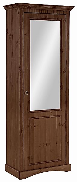 Home affaire Schuhschrank "Rustic", aus massiver Kiefer, mit Spiegel, für c günstig online kaufen