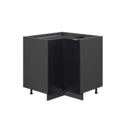 Vicco Eckunterschrank Fame-Line, Schwarz gestreift/Anthrazit, 80.5 günstig online kaufen