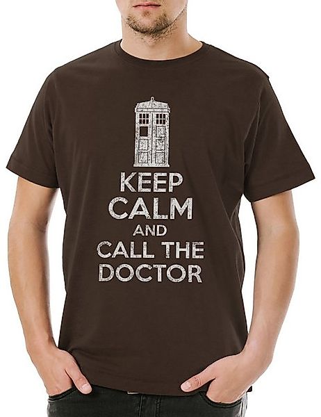 Urban Backwoods Print-Shirt Keep Calm And Call The Doctor Herren T-Shirt Do günstig online kaufen