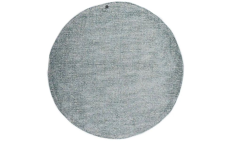 Tom Tailor Wollteppich  Groove ¦ blau ¦ Viskose ¦ Maße (cm): B: 140 H: 1,5 günstig online kaufen