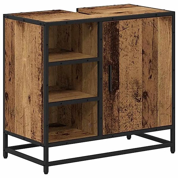 vidaXL Badezimmerschrank mit Tür Altholz 65 x 33 x 60 cm Holzwerkstoff 8836 günstig online kaufen
