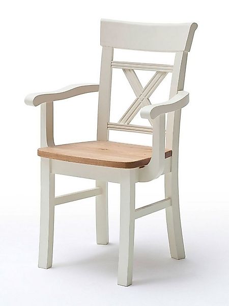 Casamia Esszimmerstuhl Esszimmer Stuhl mit Armlehnen Padua mit Holzsitzfläc günstig online kaufen