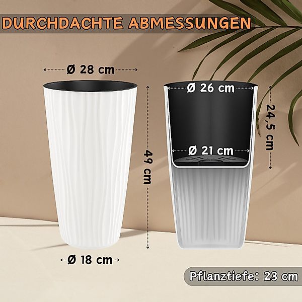 Engelland Blumentopf Pflanztopf mit herausnehmbarem Einsatz günstig online kaufen