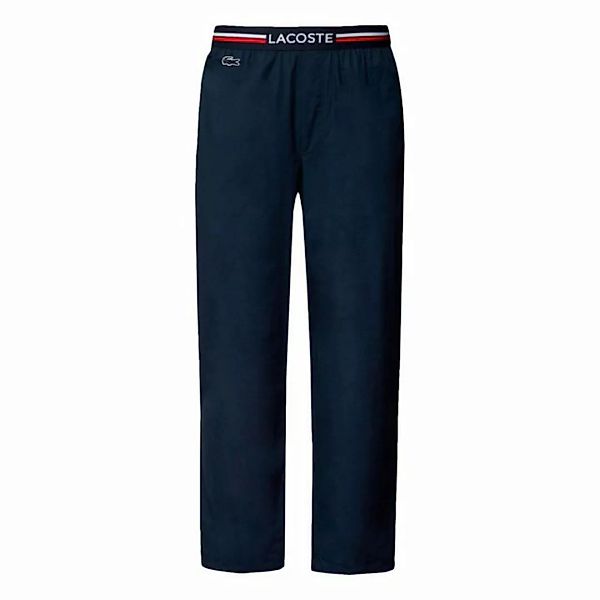 Lacoste Pyjamahose Loungehose long Pant mit Trikolor-Look Webgummibund günstig online kaufen
