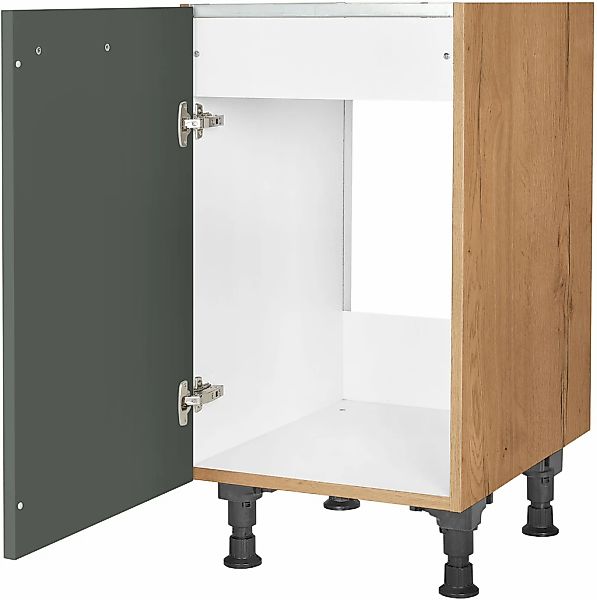 nobilia Spülenschrank ""Easytouch", Ausrichtung wählbar, vormontiert, in de günstig online kaufen