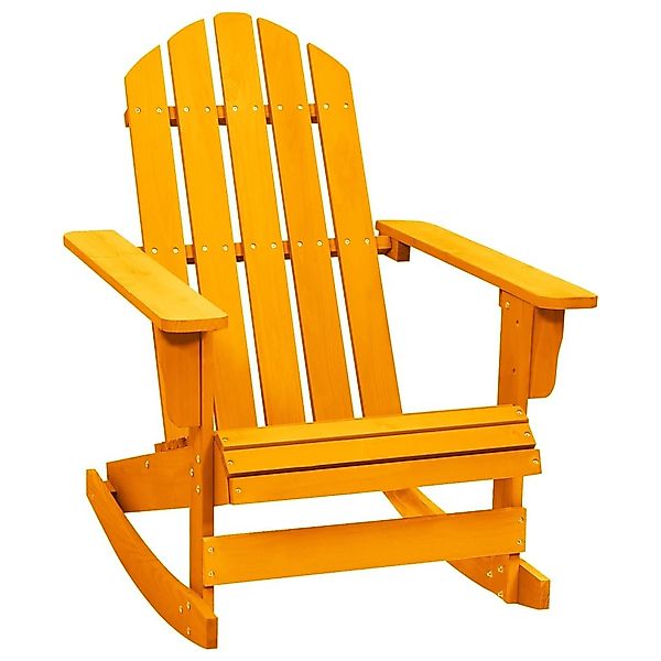vidaXL Gartenstuhl Adirondack-Schaukelstuhl Massivholz Tanne Orange günstig online kaufen