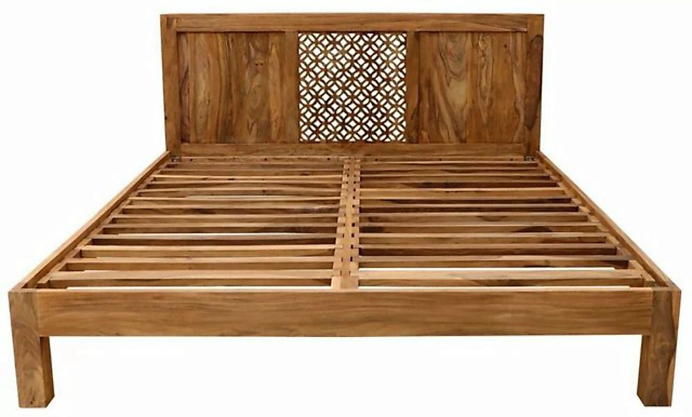 Indischesmoebelhausde Massivholzbett Bett Mira 160x200 aus indischem Sheesh günstig online kaufen