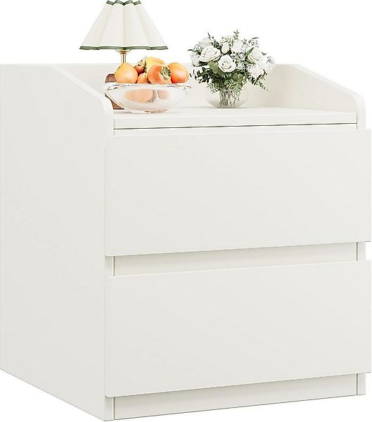 GarveeMore Nachttisch mit 2 Schubladen,Moderner Beistelltisch,60x40x58cm, w günstig online kaufen