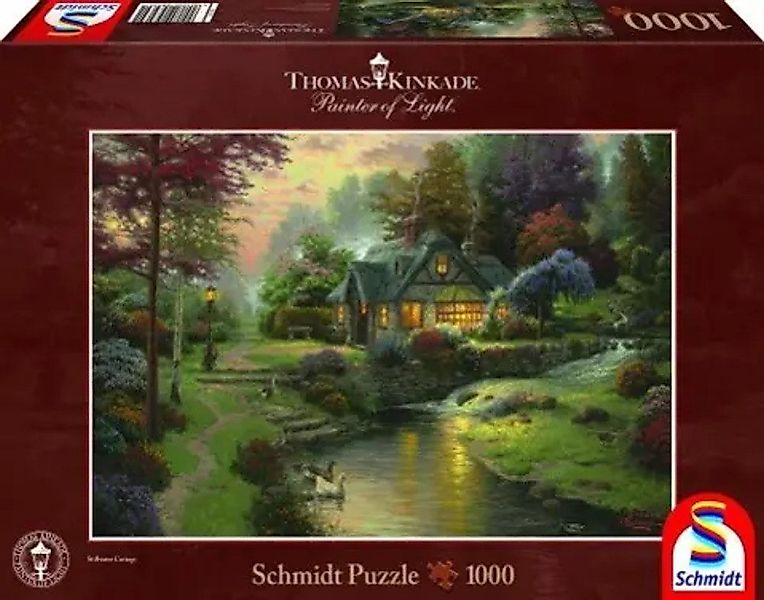 Schmidt Spiele Puzzle Thomas Kinkade, Friedliche Abendstimmung, 1.000 Teile günstig online kaufen