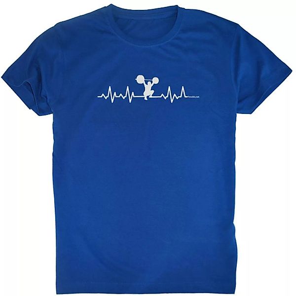 Kruskis Fitness Heartbeat Kurzärmeliges T-shirt L Royal Blue günstig online kaufen