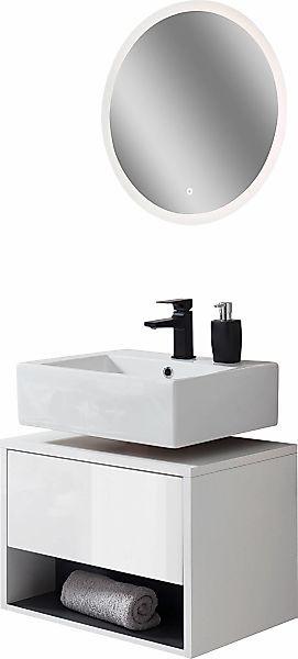 Home affaire Badmöbel-Set "Studio Line, Bad im modernen Design, 2-teiliges günstig online kaufen