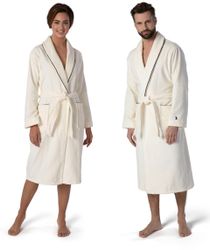 Möve Unisex-Bademantel "Schalkragen Velours, ideal für Sauna & Spa, Hotelba günstig online kaufen