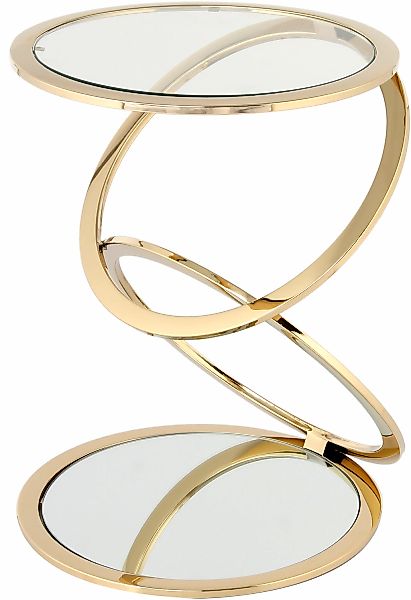 Kayoom Beistelltisch "Spiral 525,Beistelltisch in edlem Design, Glas-Tischp günstig online kaufen