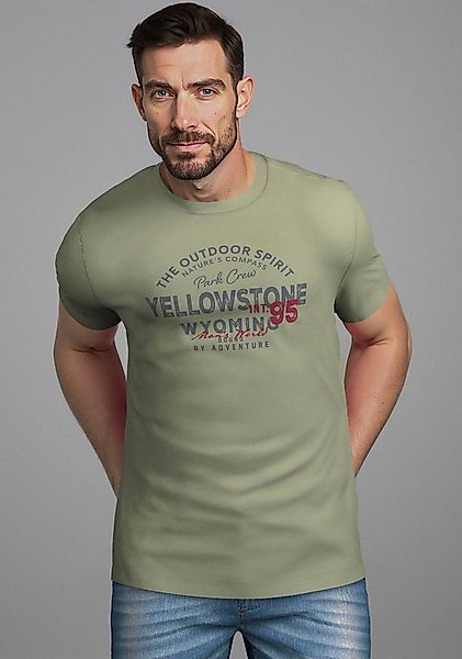 Man's World Rundhalsshirt Neue Kollektion! mit Print günstig online kaufen